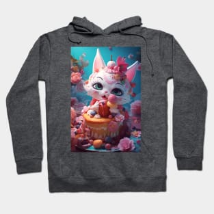 Cute Dessert Kitty 2 Hoodie